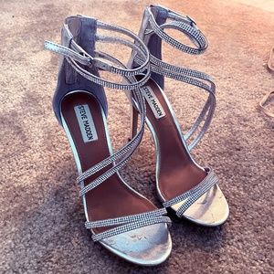Steve Madden Silver Heels